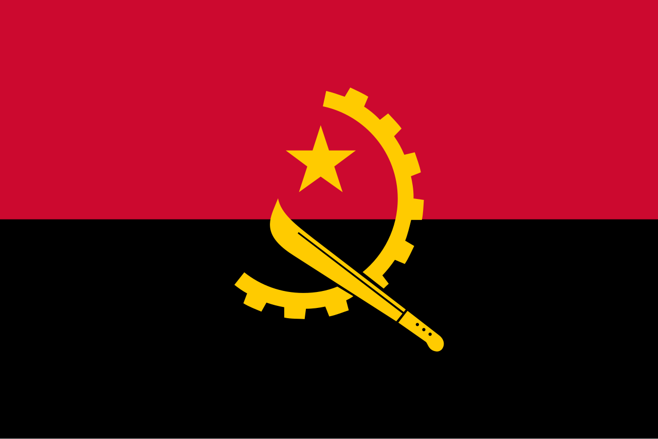 Skuad Timnas sepak bola Angola saat berlaga di kompetisi internasional