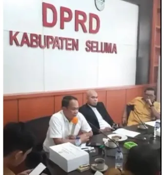 Rapat dengar pendapat Komisi III DPRD Seluma bersama BKD dan Sekretariat DPRD