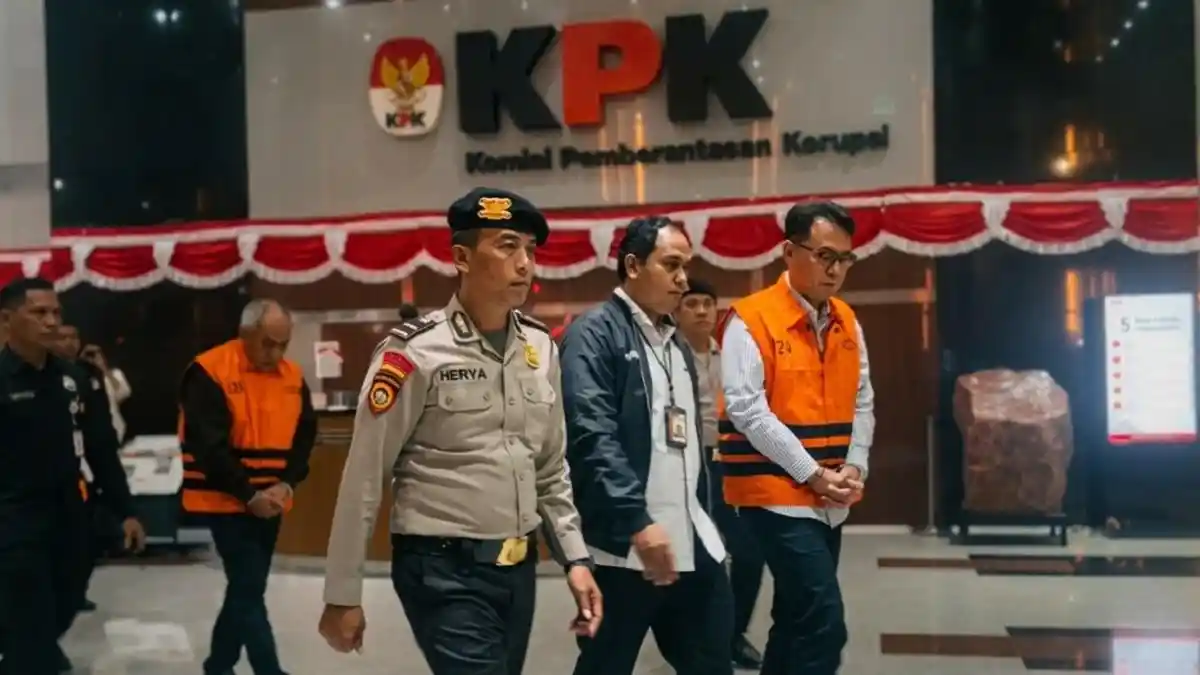 Gedung KPK tempat konferensi pers penahanan tersangka korupsi pengadaan iklan bank daerah