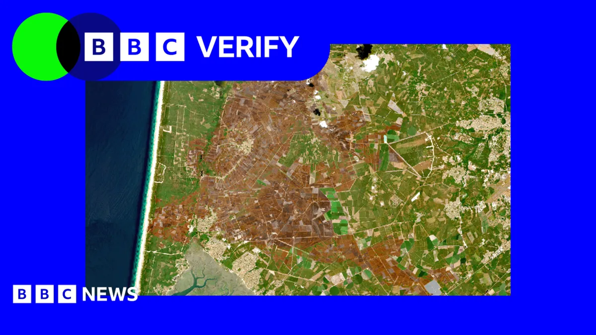 Citra satelit menunjukkan lanskap Eropa barat yang mengering akibat gelombang panas ekstrem