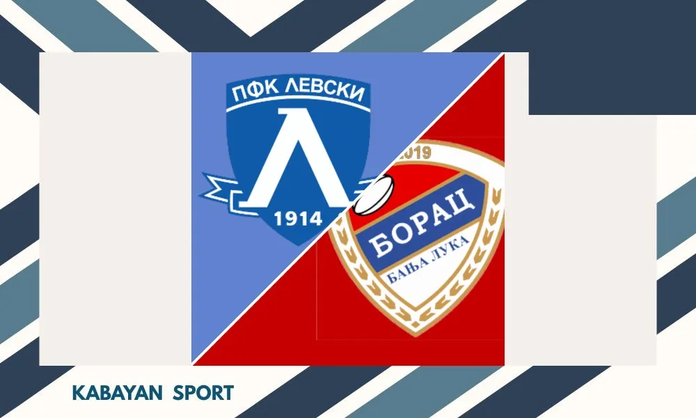 Selebrasi pemain Levski Sofia usai mencetak gol ke gawang Borac Banja Luka