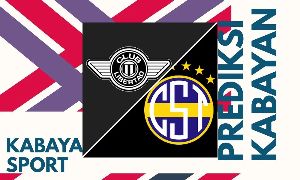 Aksi pemain Libertad merayakan gol kemenangan atas Sportivo Trinidense