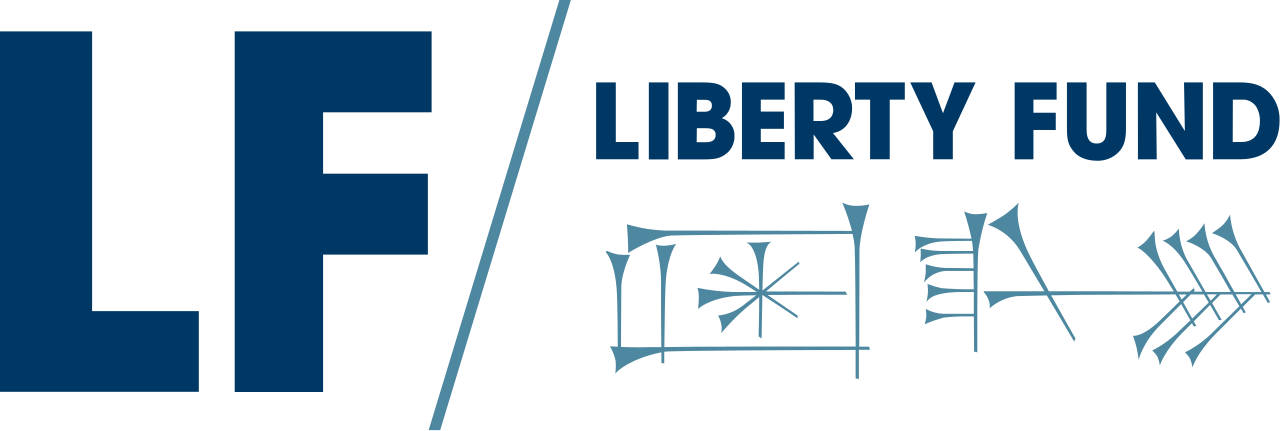 Logo Liberty Fund dengan lambang kata Sumeria Ama-gi yang berarti kebebasan