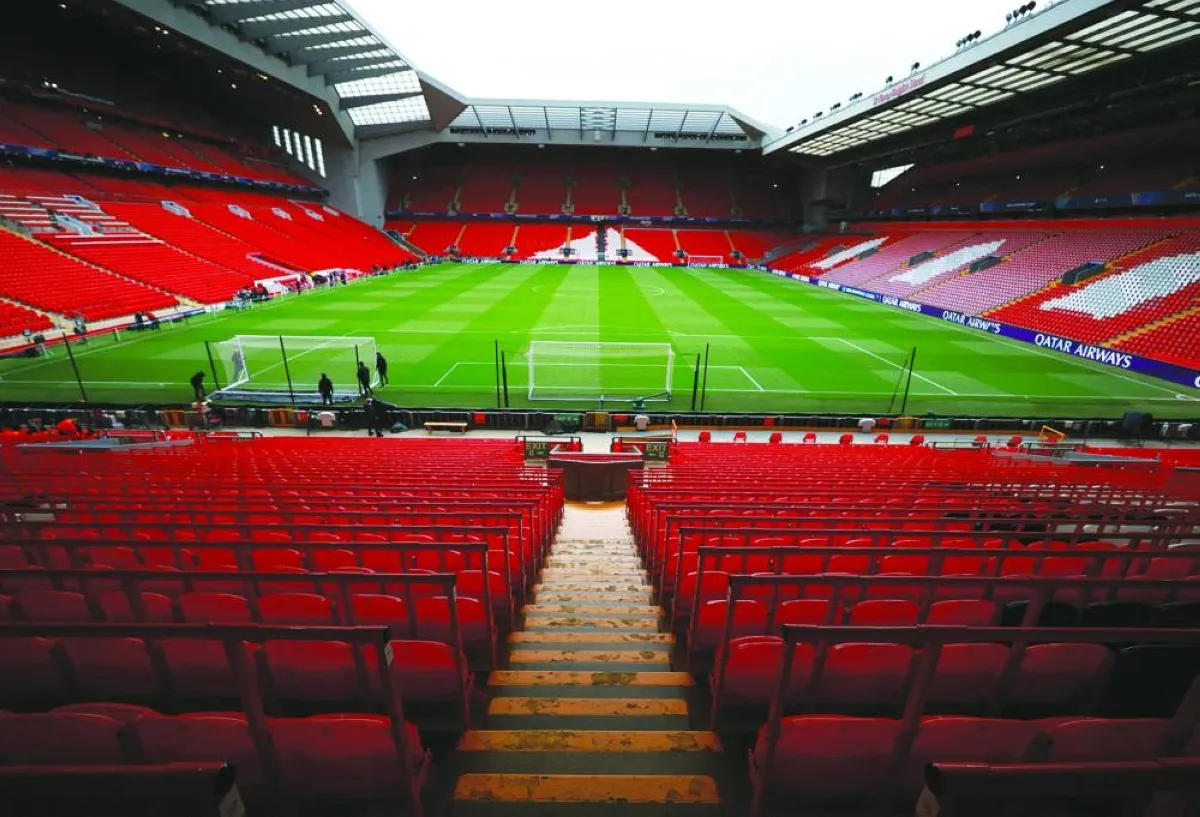 Stadion Anfield markas klub Premier League Liverpool