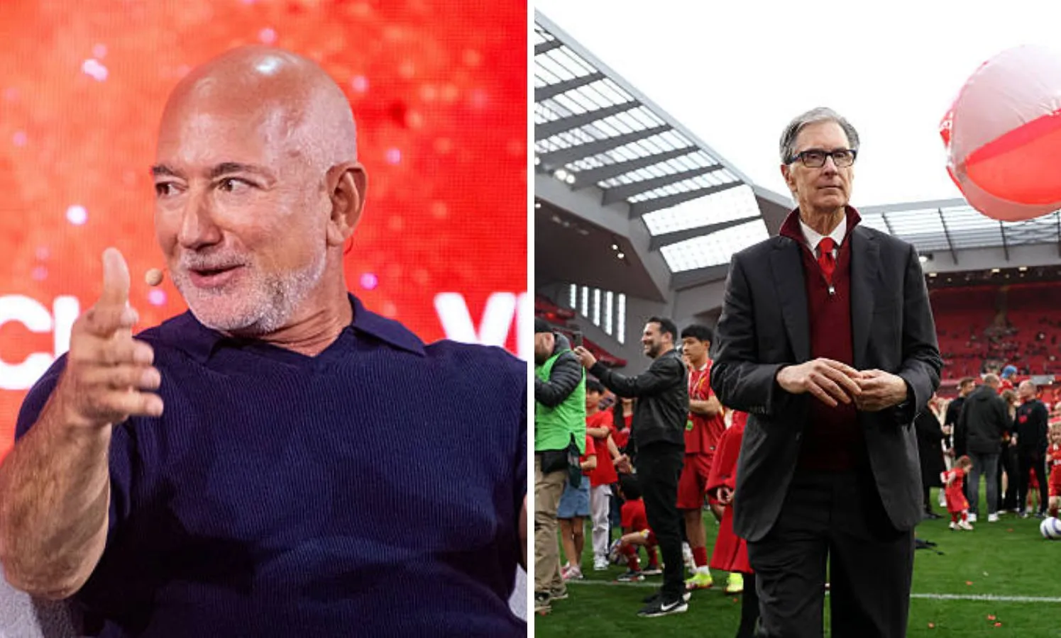 Stadion Anfield markas klub Liverpool sebagai latar belakang penjualan saham