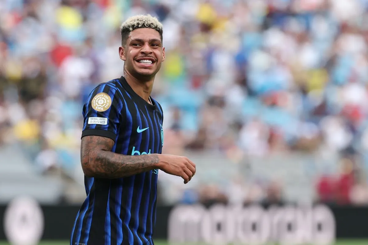Luis Henrique pemain Inter Milan dalam sesi latihan