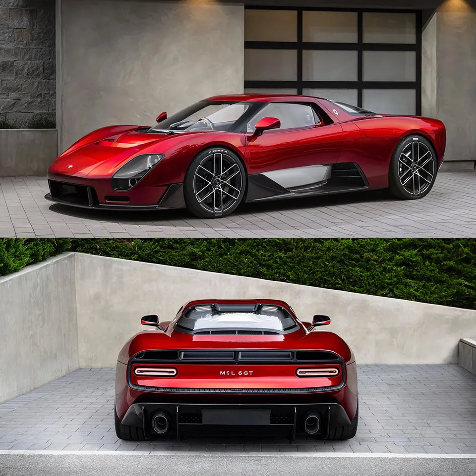 Tampilan mobil sport McLaren McL 6GT berbahan serat karbon di Monterey Car Week