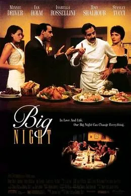 Poster teater resmi film Big Night tahun 1996