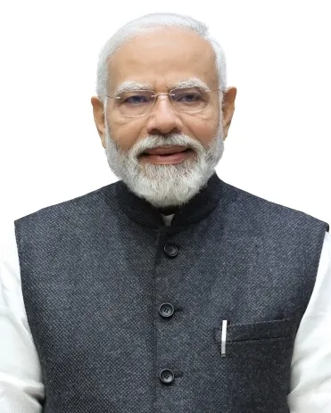 Potret Perdana Menteri India Narendra Modi dalam sebuah acara kenegaraan