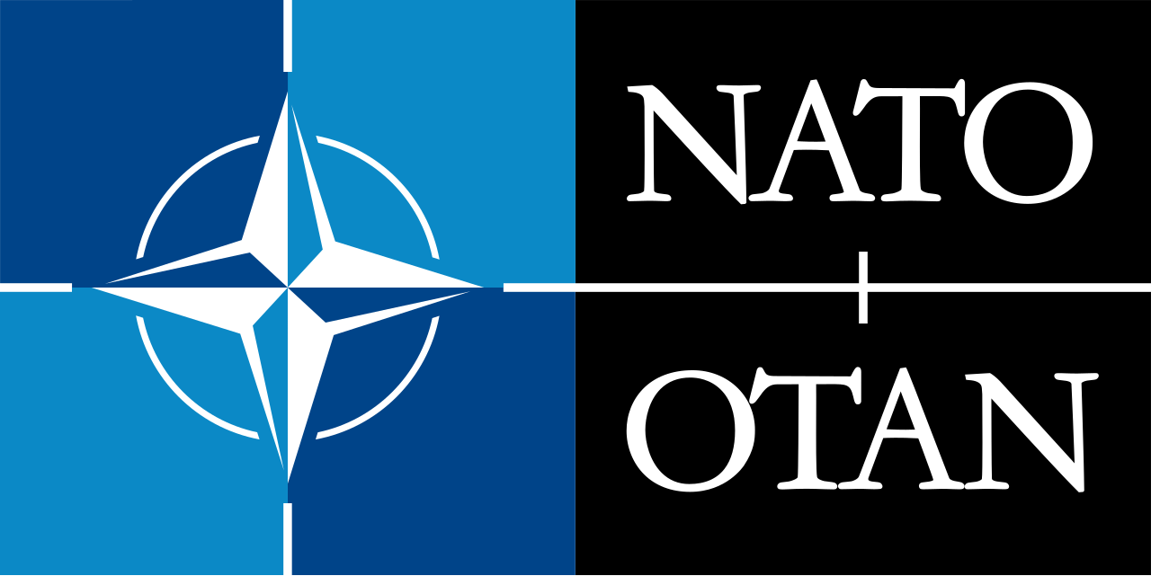 Bendera lambang organisasi Pakta Pertahanan Atlantik Utara NATO