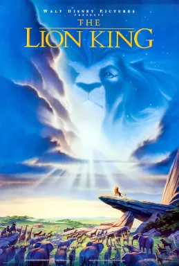 Poster film animasi klasik The Lion King produksi Walt Disney