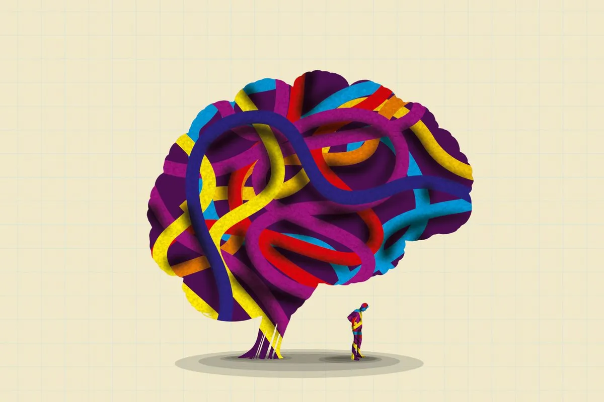 Ilustrasi psikologi tentang tingkat neurotisisme dan kebahagiaan hidup