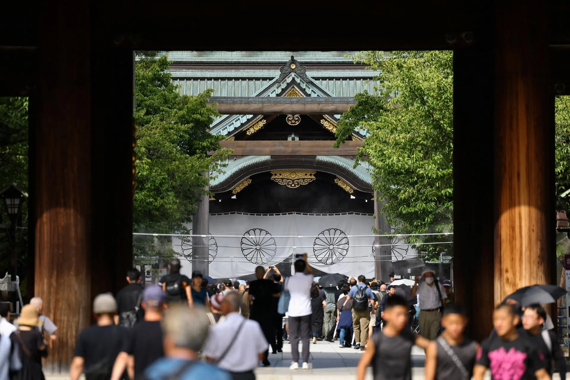 Kuil Yasukuni di Tokyo Jepang saat kunjungan pejabat
