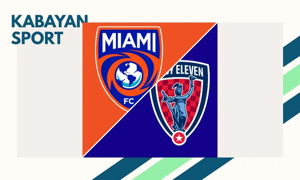 Pemain Miami FC merayakan kemenangan 2-0 atas Indy Eleven di Riccardo Silva Stadium