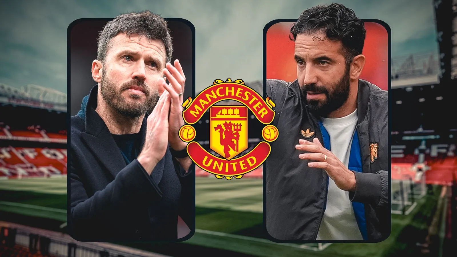 Michael Carrick memimpin sesi latihan Manchester United jelang laga pramusim