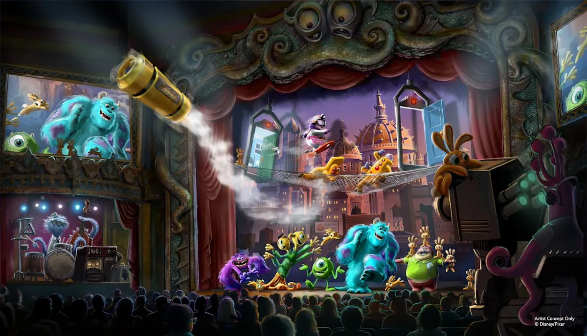 Kawasan Monstropolis bertema Monsters Inc di Disney World