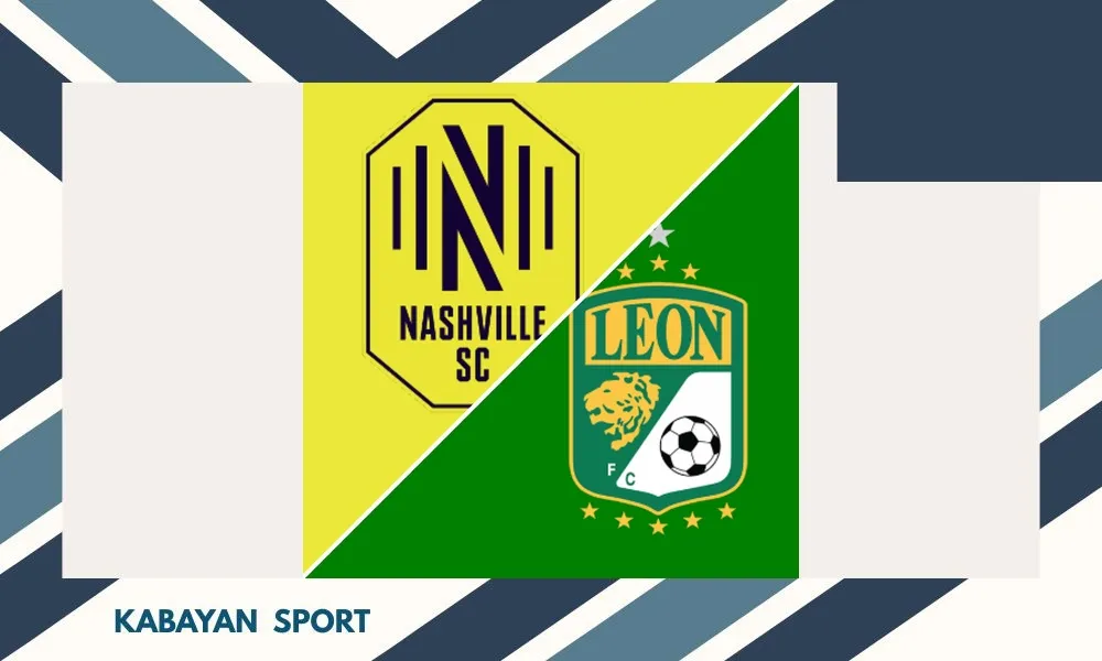 Aksi pemain Nashville SC dan León dalam laga Leagues Cup di GEODIS Park