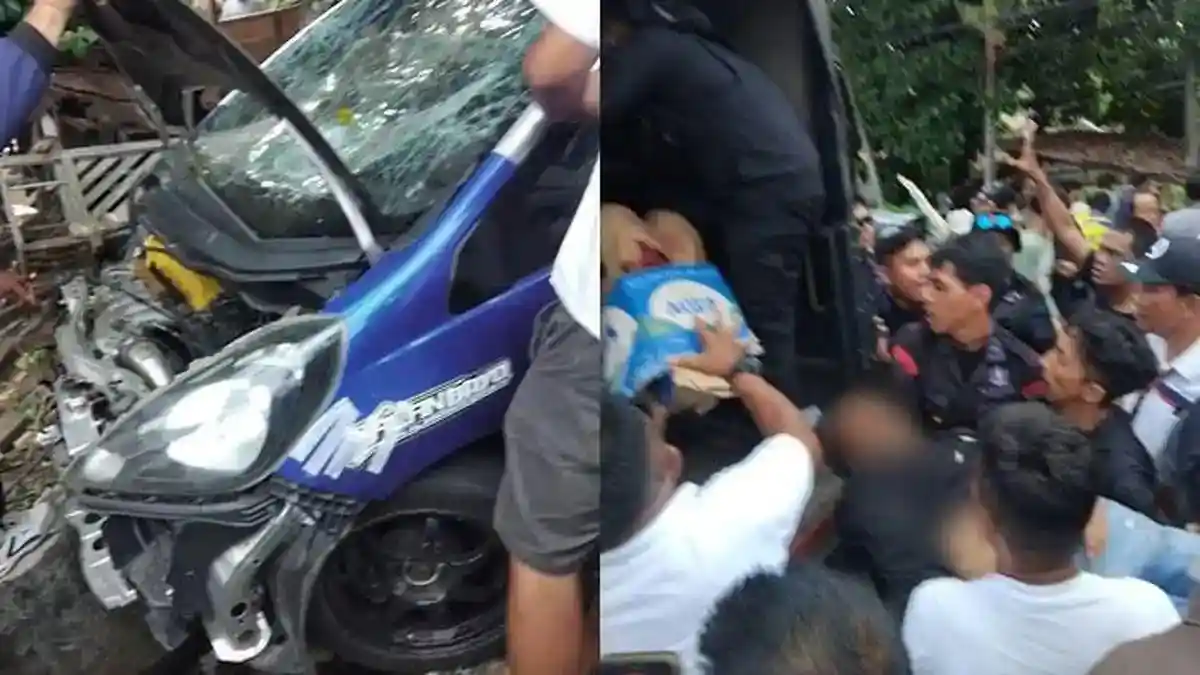 Pembalap Tian Ngantung dalam ajang drag race maut di Kotamobagu Sulawesi Utara