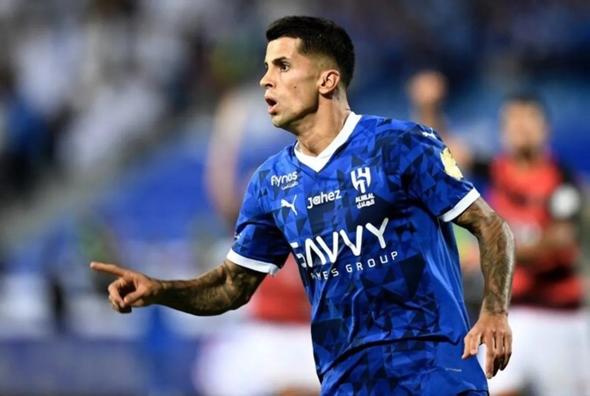 Joao Cancelo berseragam Barcelona saat masih dipinjam dari Manchester City