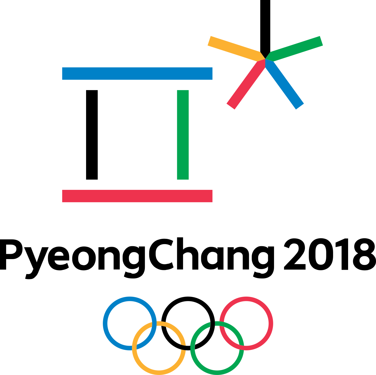 Pemandangan arena Olimpiade Musim Dingin 2018 di Pyeongchang Korea Selatan