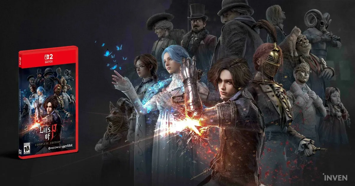 Tangkapan layar game Lies of P di konsol Nintendo Switch dengan kualitas visual optimal