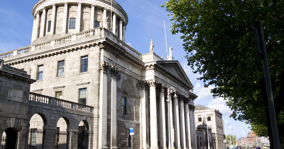 Gedung Pengadilan Tinggi Dublin tempat sidang putusan kasus kepailitan Paddy McKillen jnr
