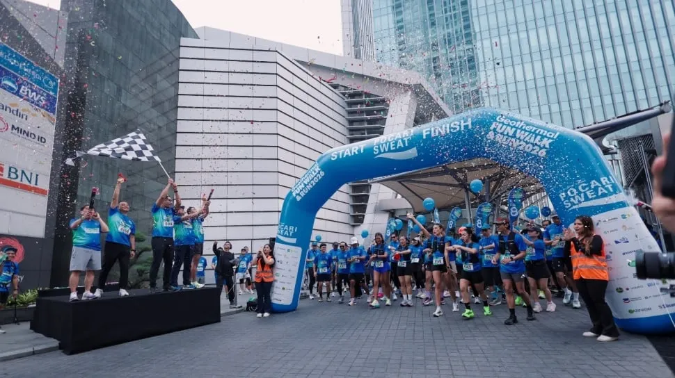 Peserta Geothermal Fun Walk and Run 2026 di SCBD Jakarta