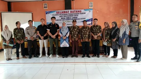 Pemerintah Desa Suka Langu menggelar sosialisasi sadar hukum dan program jaga desa di Bengkulu Utara