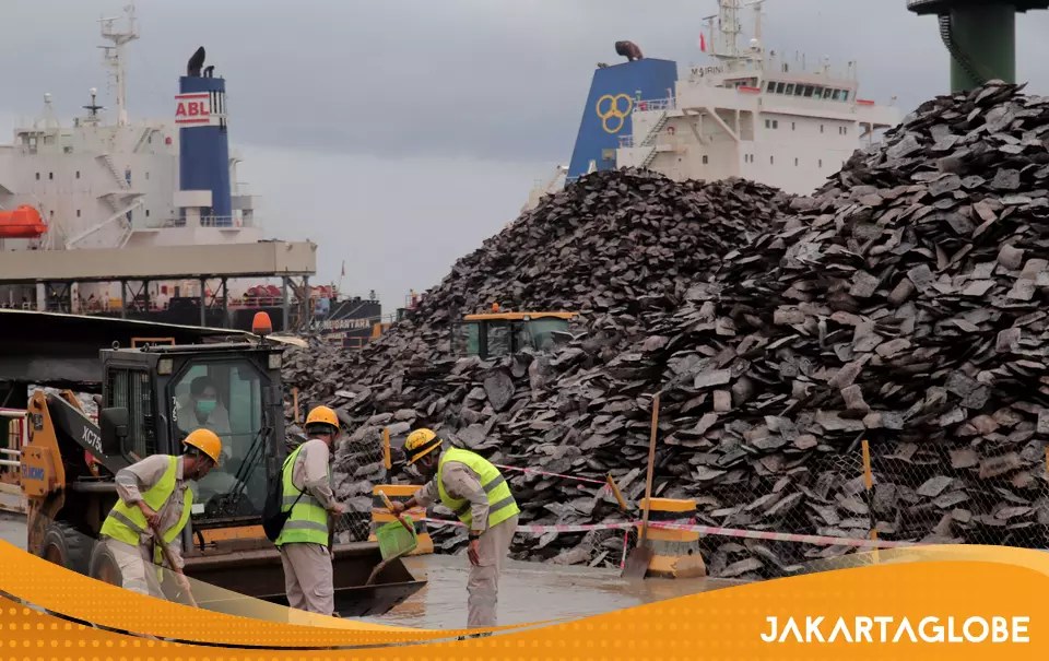 Ilustrasi kawasan tambang nikel Weda Bay Nickel di Halmahera Maluku Utara