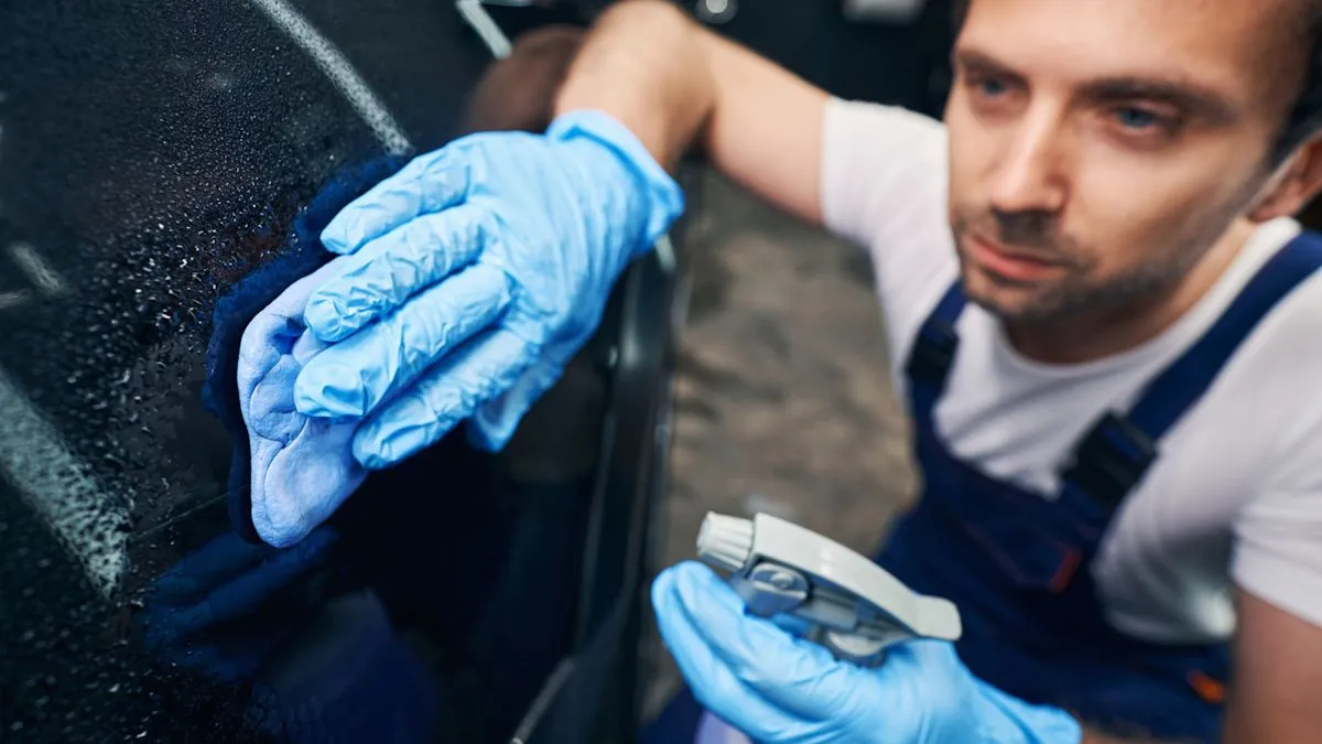 Ilustrasi cairan engine degreaser yang berisiko merusak cat mobil