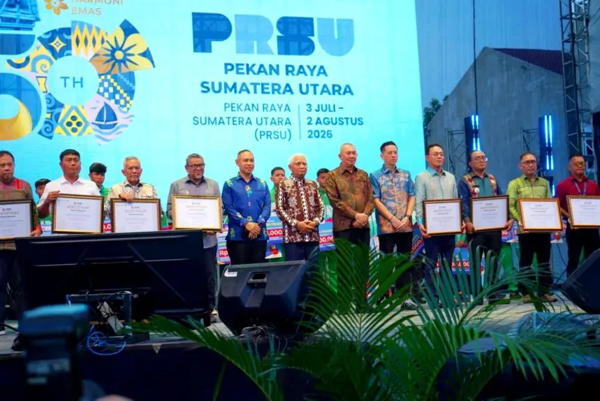 Penutupan Pekan Raya Sumatera Utara PRSU ke-50 di Medan