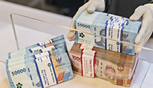 Grafik penyaluran kredit perbankan nasional mencapai Rp9.081 triliun pada Juni 2026