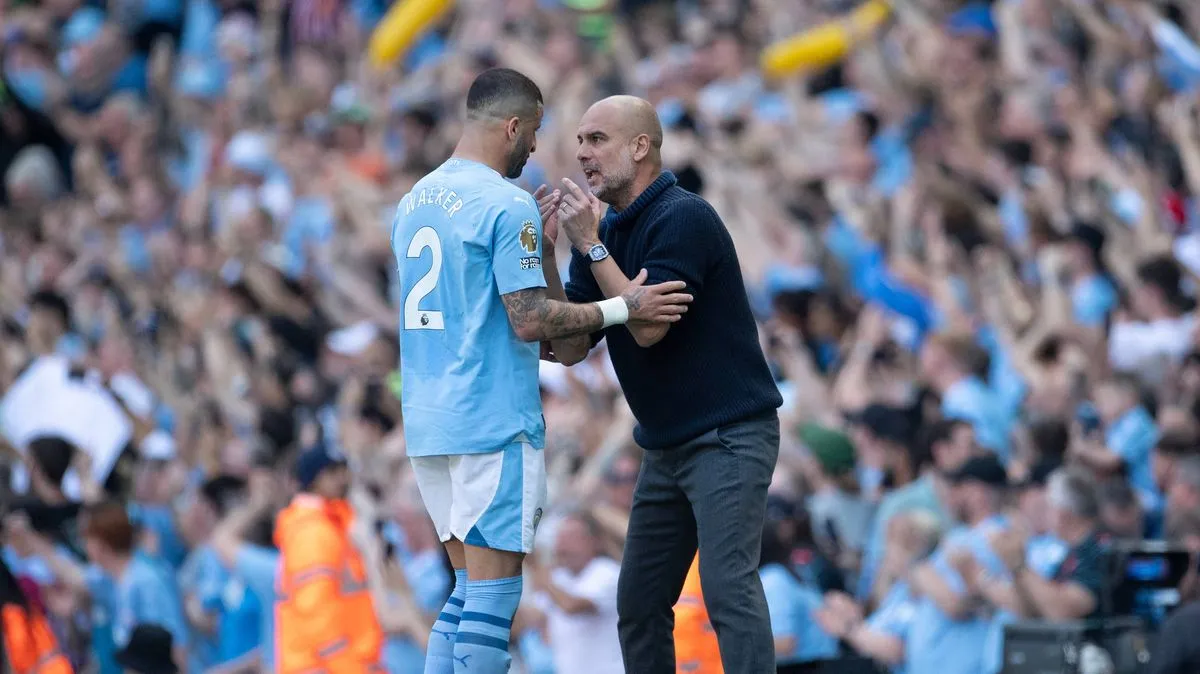Pep Guardiola dan Kyle Walker terlibat perselisihan sengit di Manchester City
