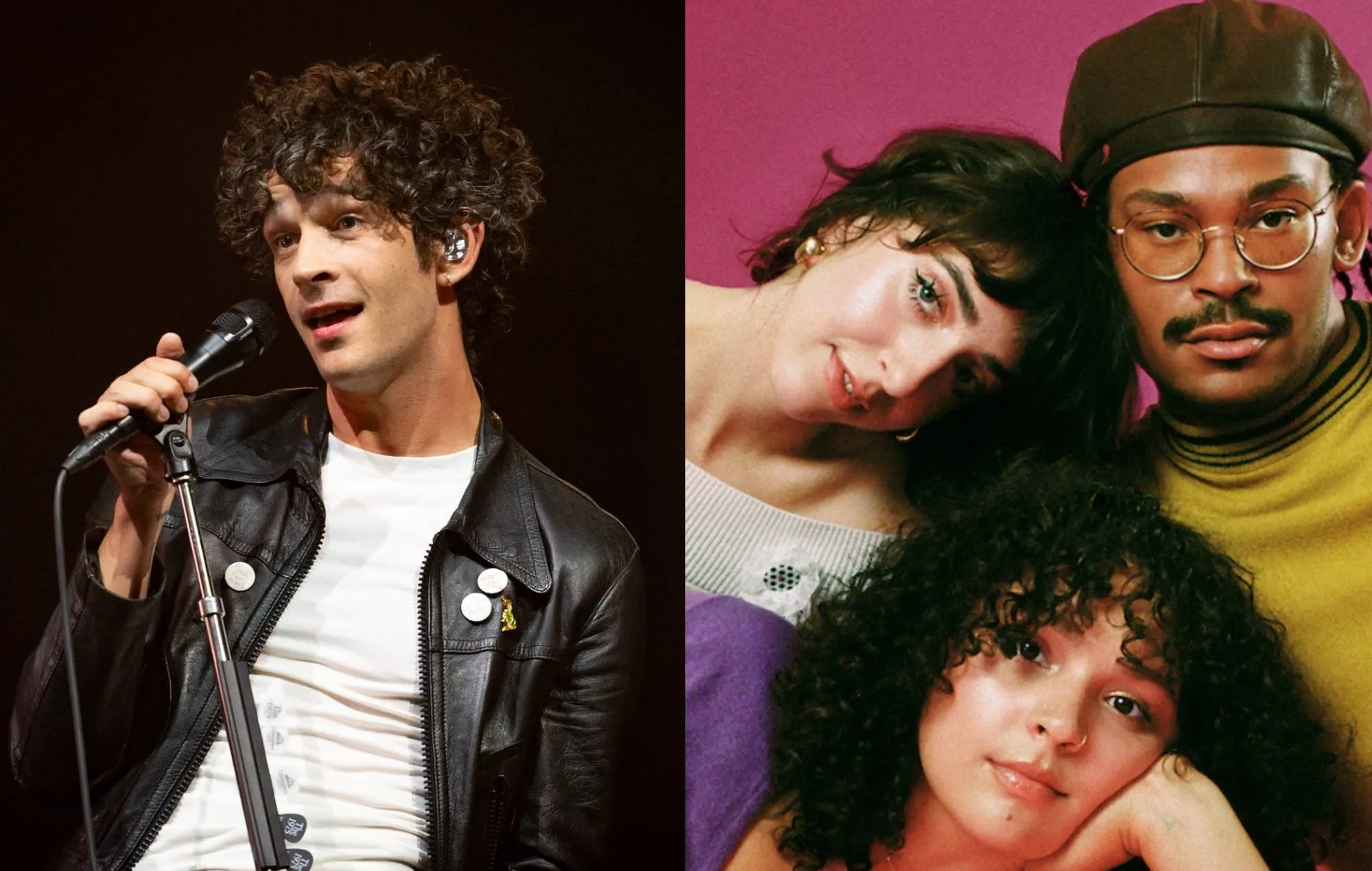 Matty Healy dan Gabbriette Bechtel dalam momen pernikahan mereka