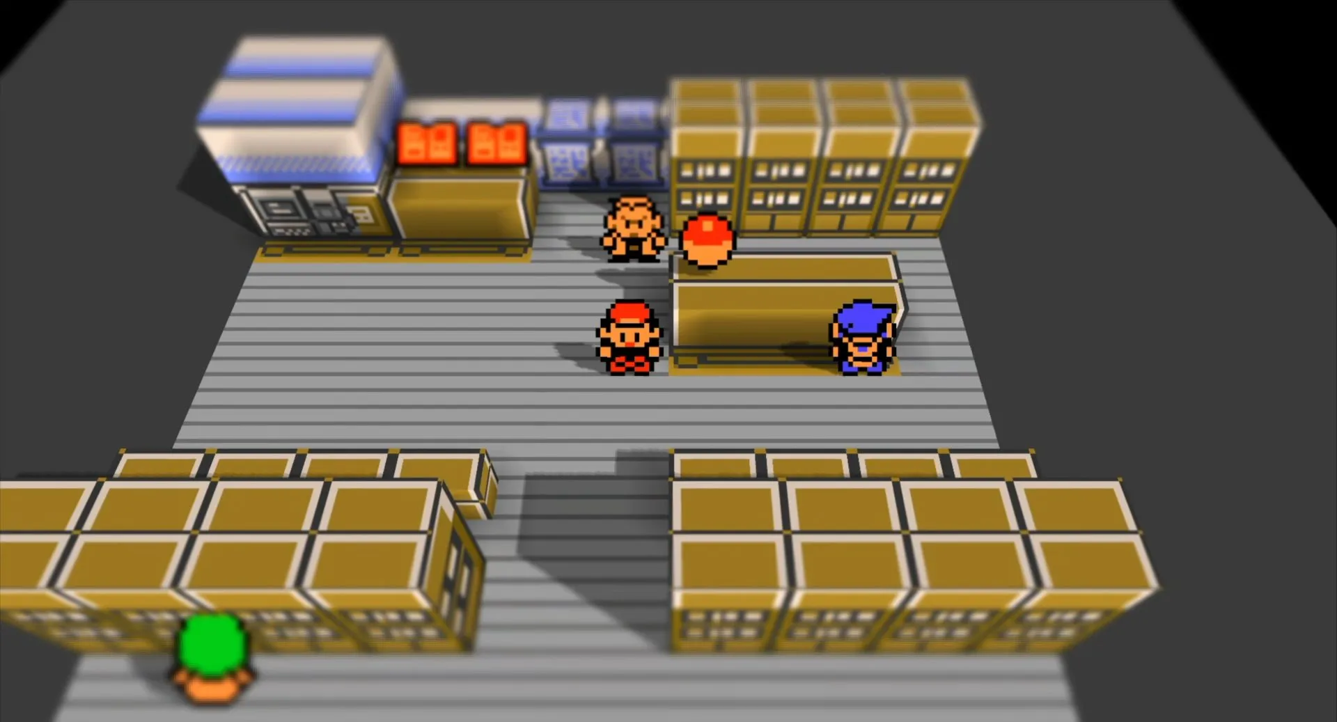 Tangkapan layar Pokemon Red dan Blue di PC dengan grafis HD-2D voxel