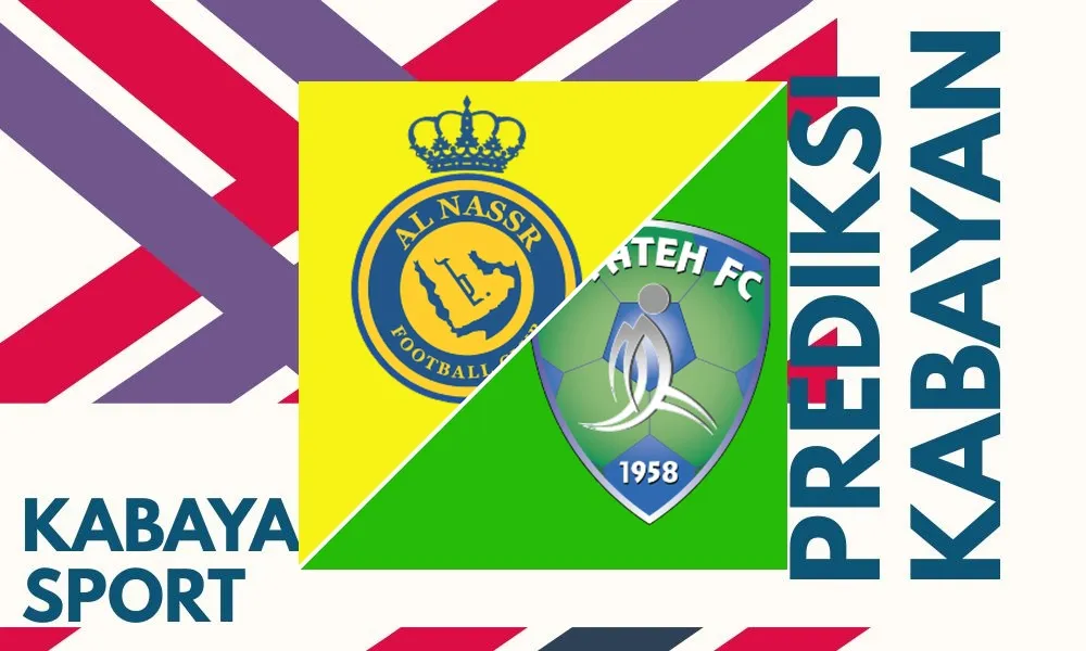 Ilustrasi pertandingan Al Nassr vs Al Fateh di Saudi Pro League dengan suasana stadion Al-Awwal Park