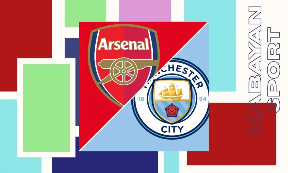 Ilustrasi pertandingan Arsenal vs Manchester City di ajang Community Shield