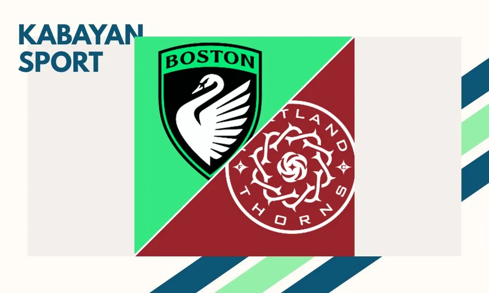 Ilustrasi pertandingan Boston Legacy FC vs Portland Thorns FC di Centreville Bank Stadium
