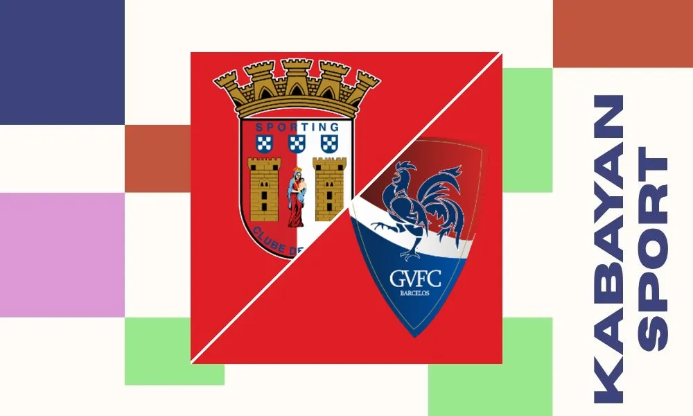 Ilustrasi pertandingan Braga vs Gil Vicente di Liga Portugal dengan suasana stadion