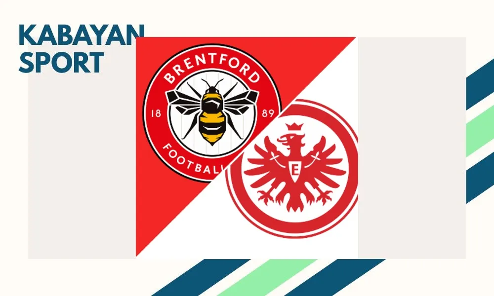 Ilustrasi pertandingan Brentford vs Frankfurt dalam laga uji coba pramusim di Gtech Community Stadium