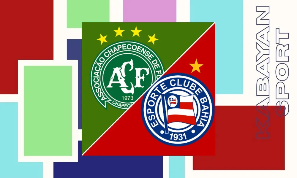 Ilustrasi pertandingan Chapecoense vs Bahia di Liga Brasil dengan suasana stadion Arena Condá