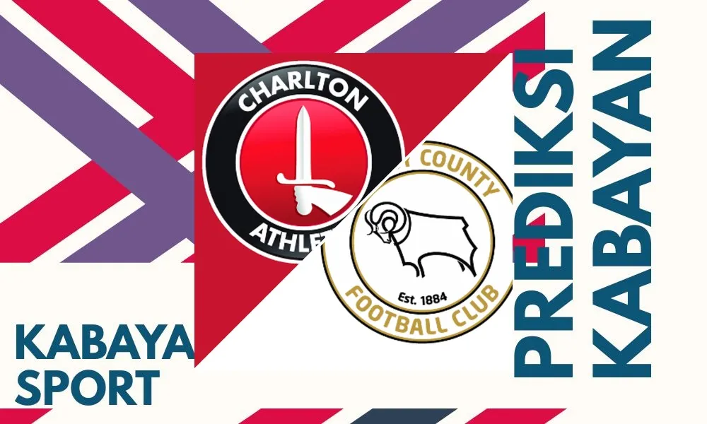 Ilustrasi pertandingan Charlton vs Derby di EFL Championship di stadion The Valley