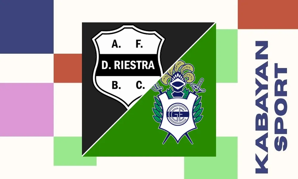 Ilustrasi pertandingan Deportivo Riestra vs Gimnasia La Plata di Copa Argentina di Norberto Tomaghello