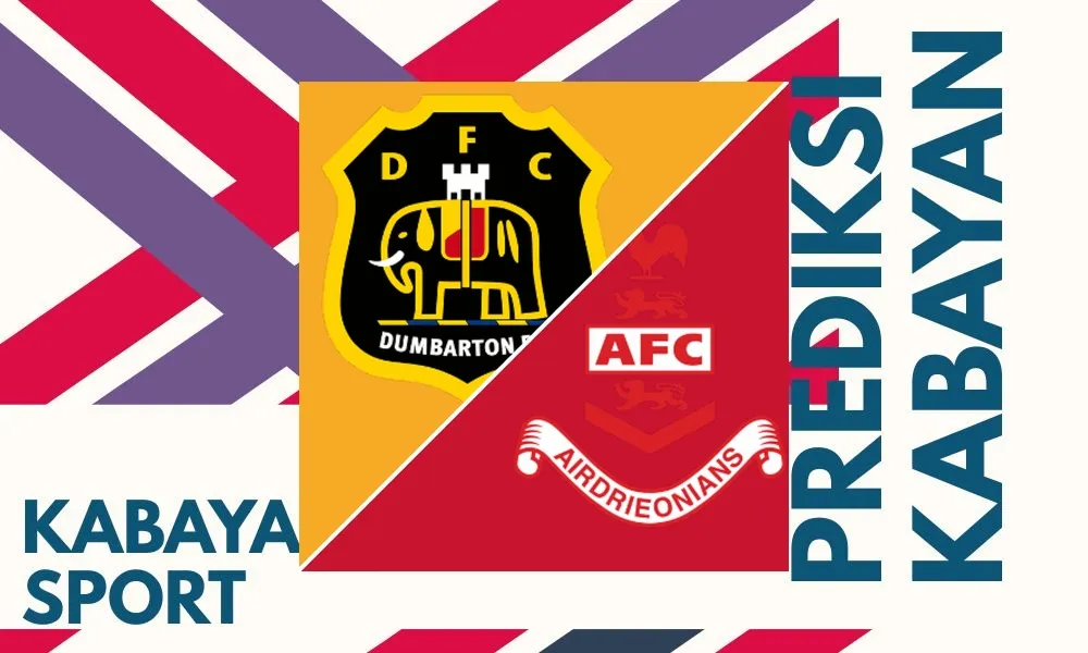 Ilustrasi pertandingan SPFL Challenge Cup antara Dumbarton melawan Airdrieonians di stadion