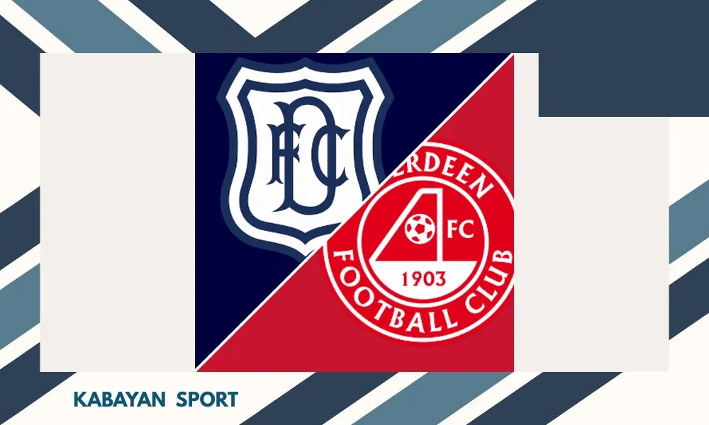 Ilustrasi pertandingan Dundee vs Aberdeen di Scottish Premiership