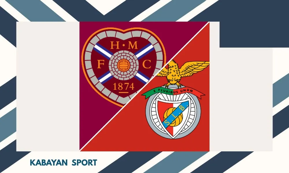Ilustrasi pertandingan Hearts vs Benfica di kualifikasi Liga Europa