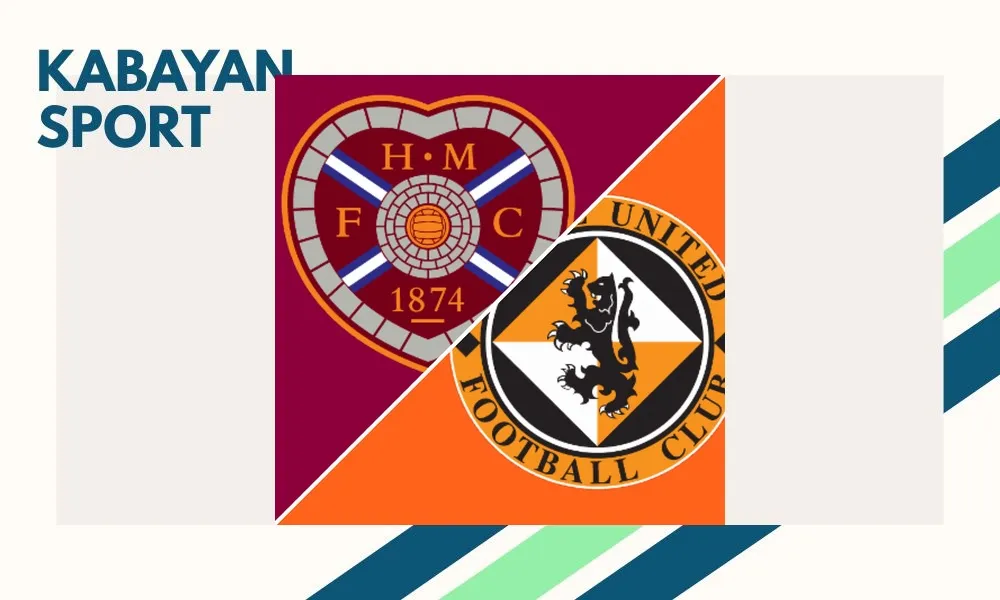 Ilustrasi pertandingan Hearts vs Dundee Utd di Scottish Premiership