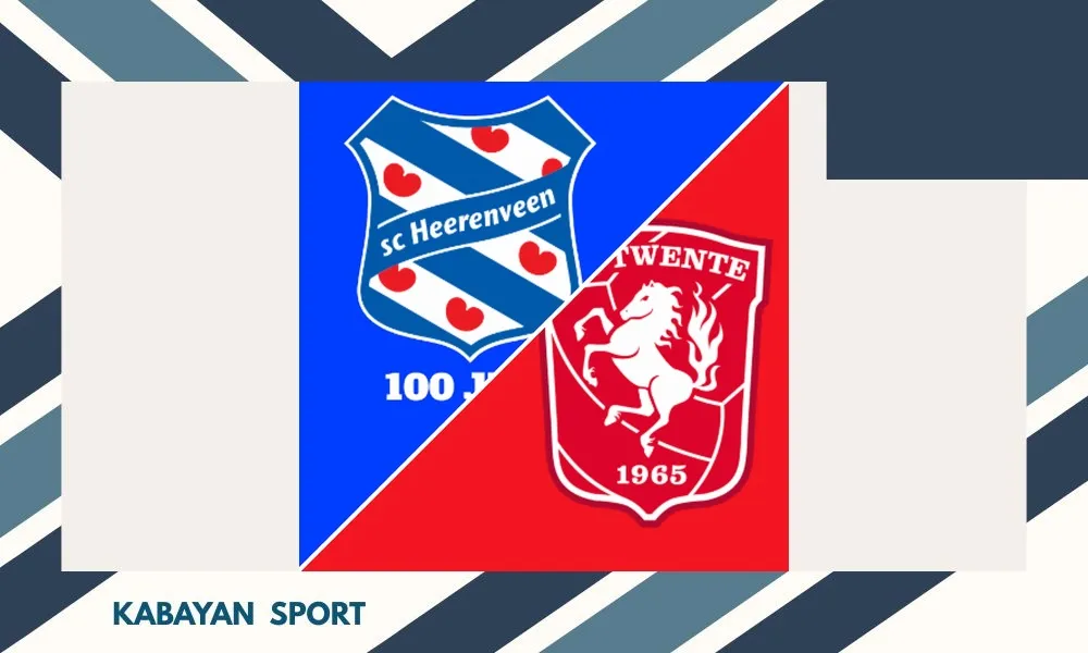 Ilustrasi pertandingan Heerenveen vs FC Twente di Eredivisie Abe Lenstra Stadion