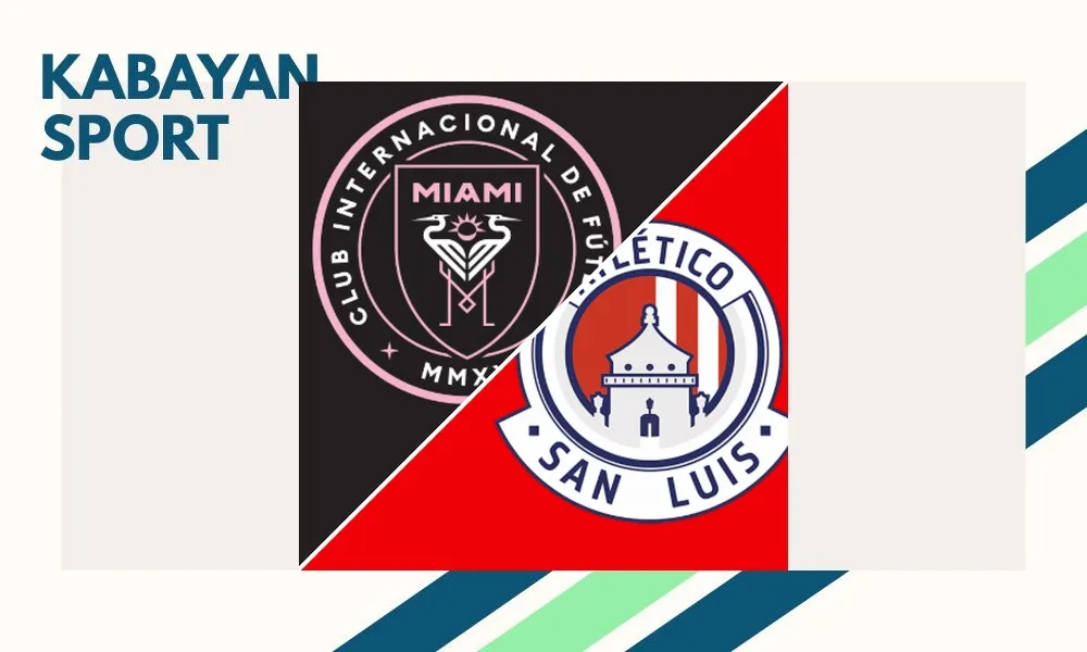 Pemain Inter Miami merayakan gol di Nu Stadium melawan Atlético de San Luis di Leagues Cup