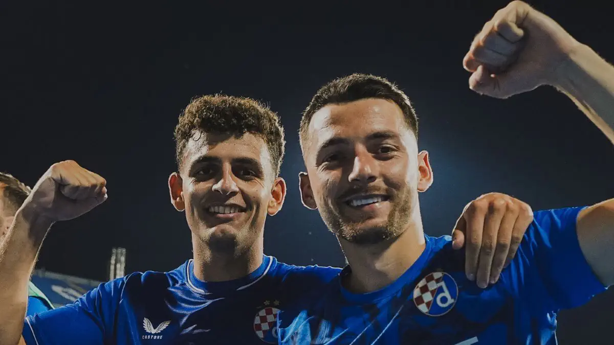 Pertandingan Kauno Zalgiris melawan Dinamo Zagreb di kualifikasi Liga Champions